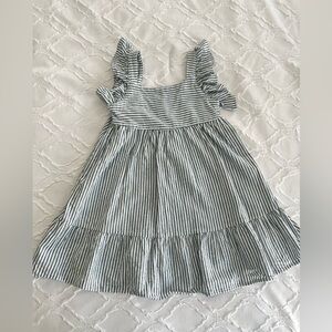 Cat and Jack blue and white striped dress